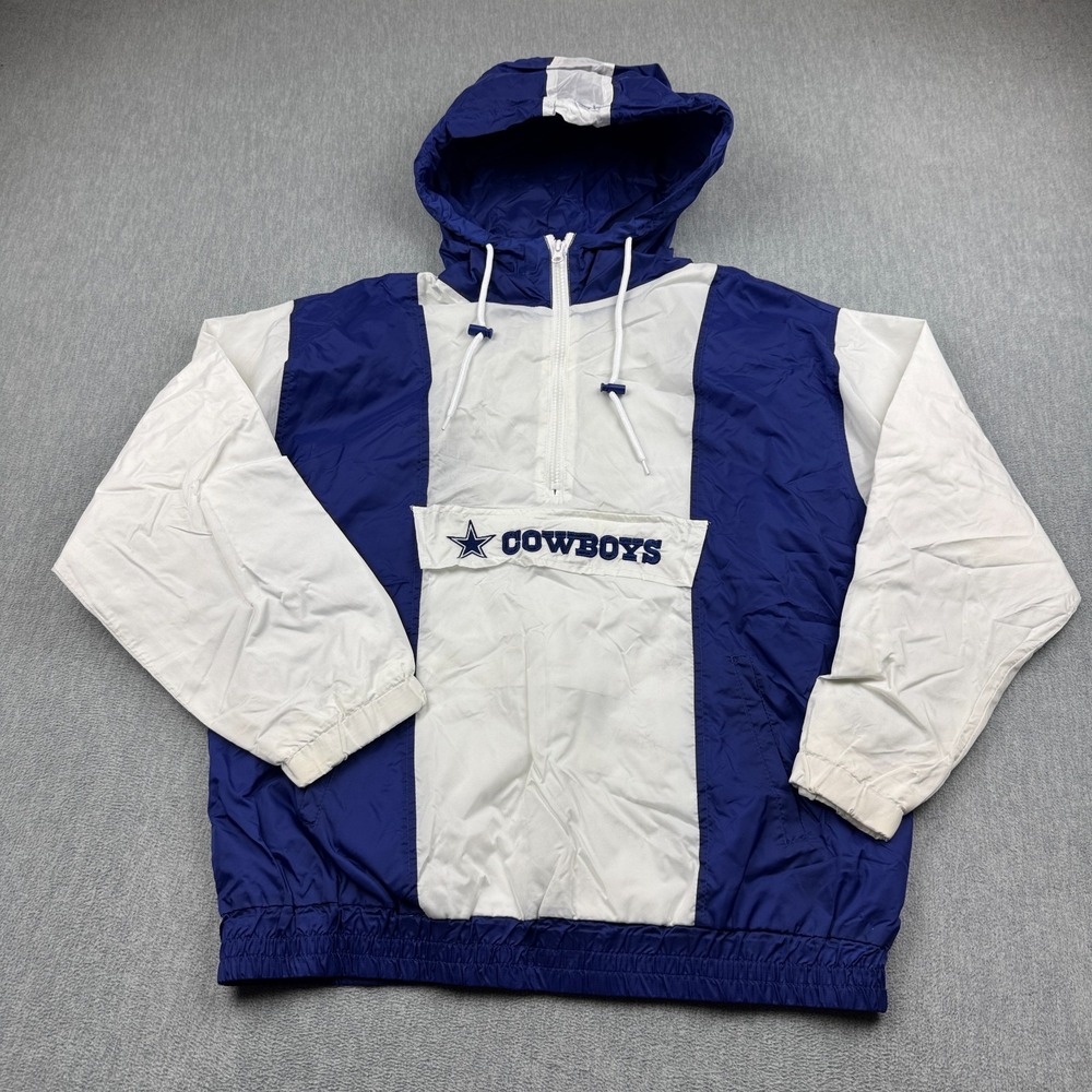Dallas Cowboys Pullover Medium Hoodie 1/2 Zip Drawstring Sport NFL Team Apparel